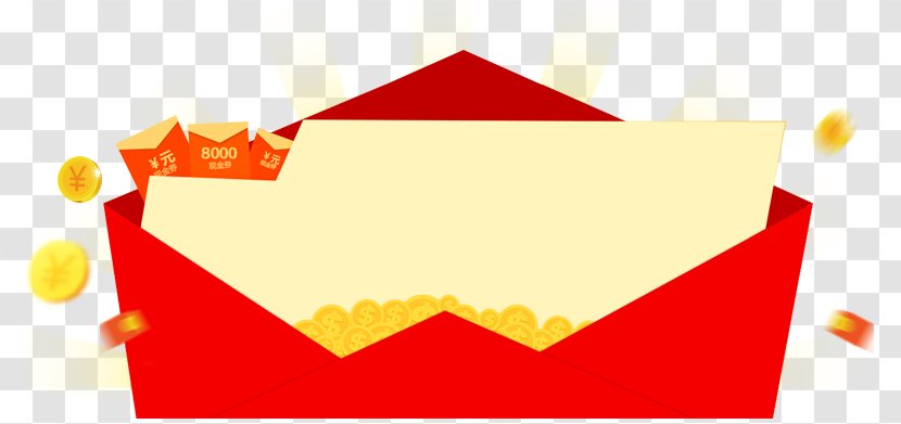 Red Envelope Real Property Computer File - Heart - Pattern Transparent PNG
