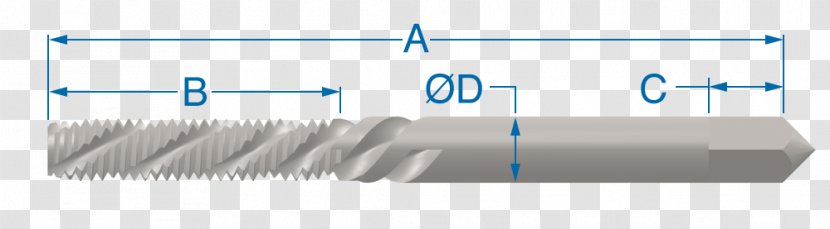 Screw Thread Tap And Die Through Hole Blind Chamfer - Brand Transparent PNG