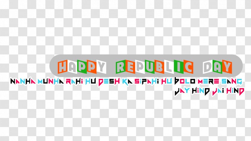 India Text Republic Day Editing Transparent PNG