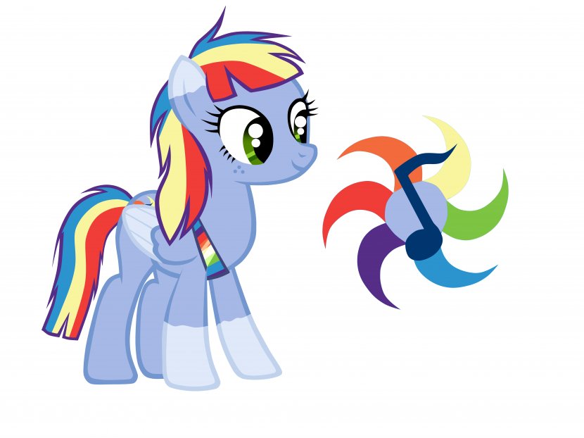 Rainbow Dash My Little Pony Daughter - Flower Transparent PNG