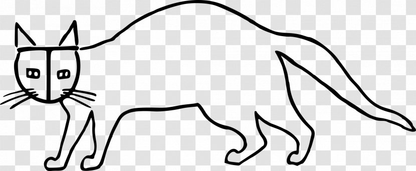 Line Art Drawing Clip - Frame - Cat Transparent PNG