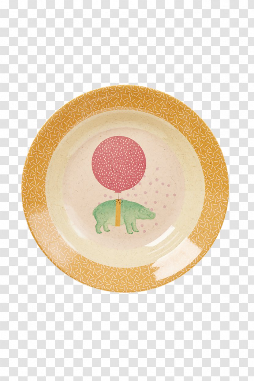 Melamine Bowl Animal Print Plate Child - Flower - Golden Rice Transparent PNG