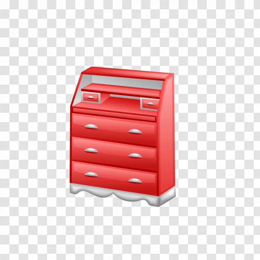 Cabinetry Illustration - Designer - Red Cupboard Transparent PNG