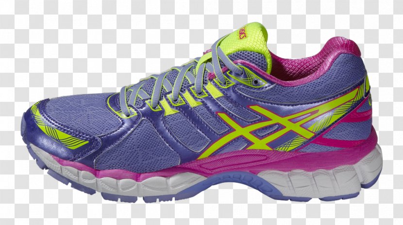 Purple ASICS Sneakers Shoe Running - Basketball Transparent PNG