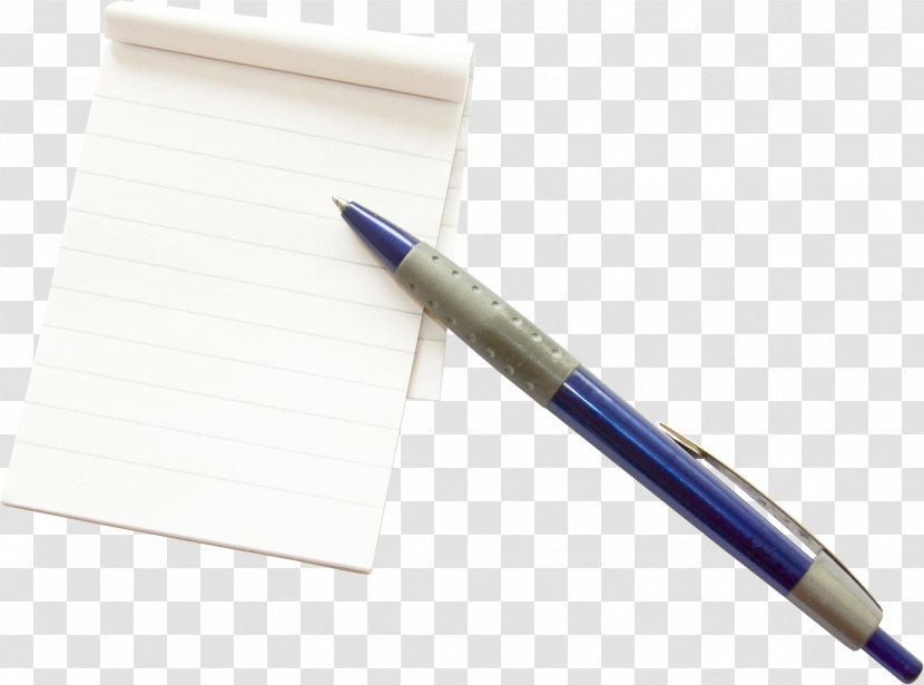 Ballpoint Pen Paper Notebook - Notepad Transparent PNG