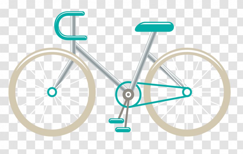 Bicycle Wheel Frame Hybrid - Vector Bike Transparent PNG