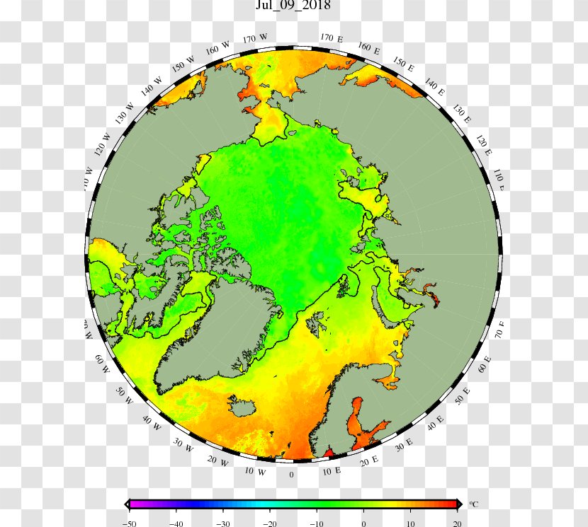 Arctic Ocean Canadian Archipelago Map Sea Ice Pack Transparent PNG