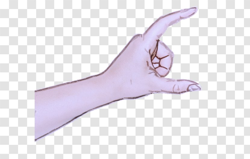 Finger Hand Violet Wrist Purple - Nail Joint Transparent PNG