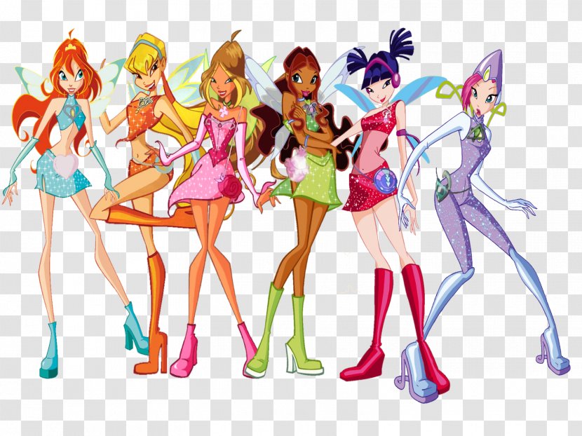 Bloom Aisha Tecna Stella Winx Club - Frame - Season 5Others Transparent PNG