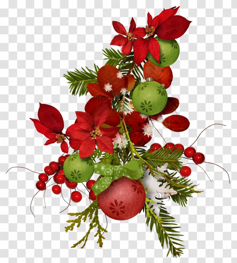 Christmas Ornament Flower Bouquet Cut Flowers - Advent Transparent PNG