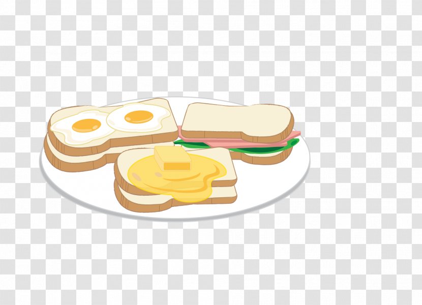 Coffee Toast Breakfast Fried Egg Cafe - Bread - Food Transparent PNG