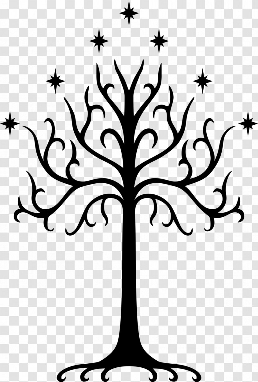 The Lord Of Rings White Tree Gondor Wall Decal Symbol - Artwork Transparent PNG