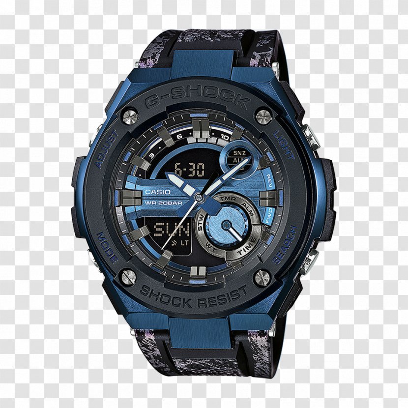 Shock-resistant Watch G-Shock GST-W300 Casio - Blue Transparent PNG