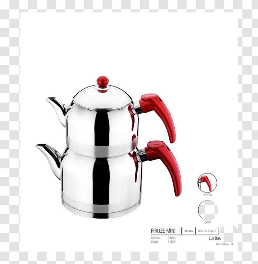Kettle Teapot Handle Cookware Stainless Steel - Serveware - Turkish Tea Transparent PNG