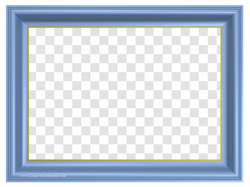 Picture Frame Blue - Symmetry - Free Borders And Frames Transparent PNG