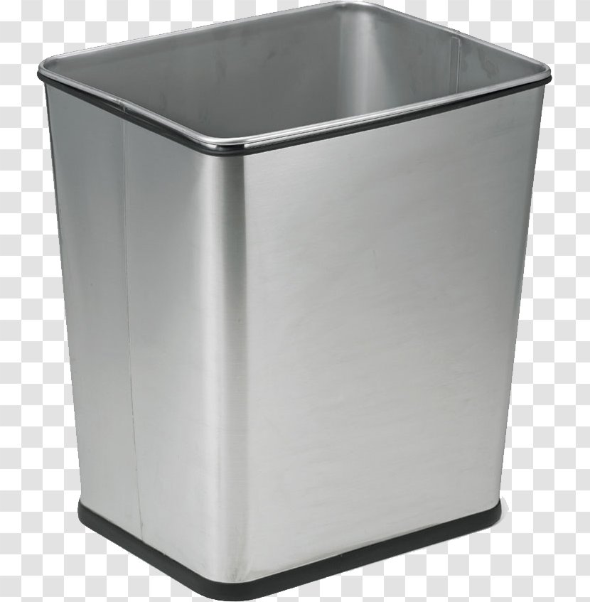 Waste Container Recycling Bin Bag Stainless Steel - Trash Can Transparent PNG
