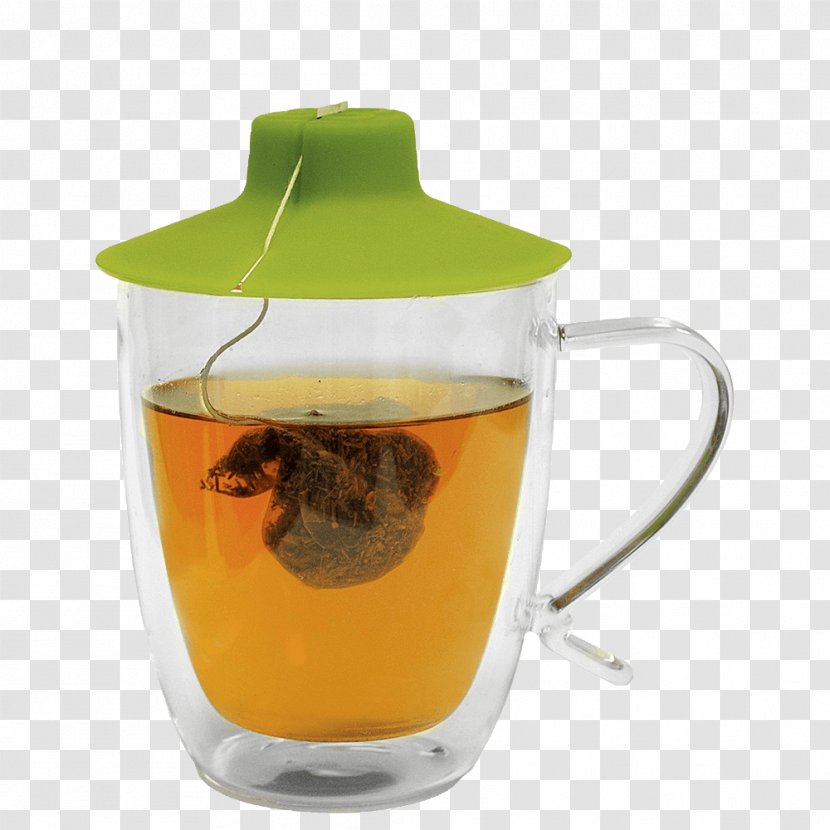Tea Bag Green Flowering Mug - Coffee Cup Transparent PNG