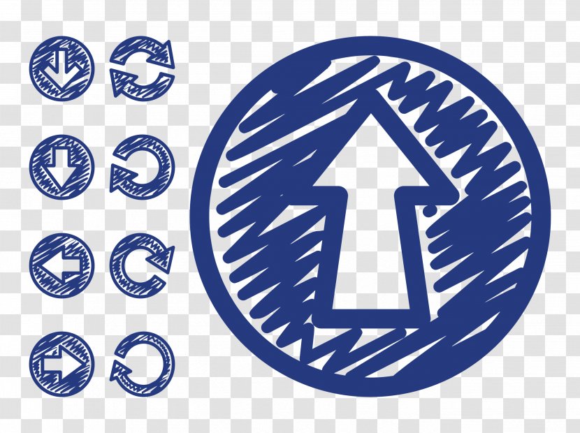 Arrow Icon Design - Brand - Blue Transparent PNG