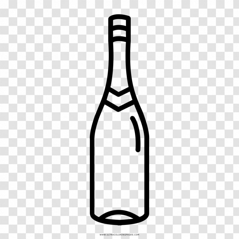 Wine Drawing Bottle Coloring Book - Glass Transparent PNG