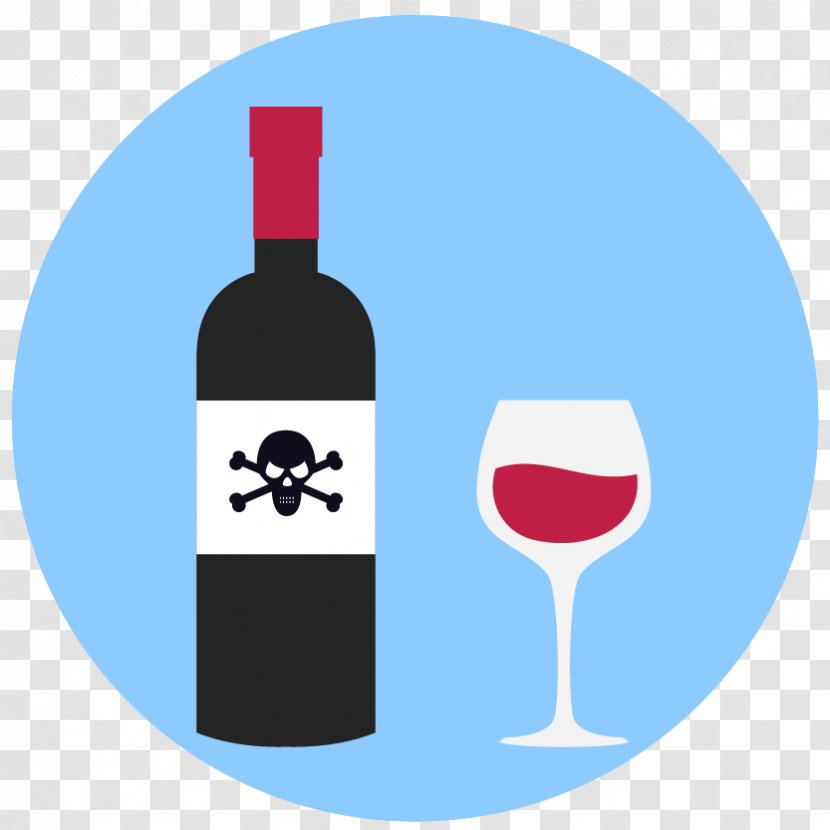 Red Wine Glass Dessert Bottle - Dangerous Substance Transparent PNG