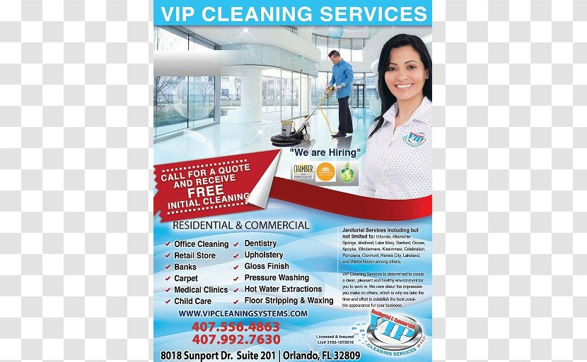 Maid Service Cleaner Advertising - Vip Transparent PNG