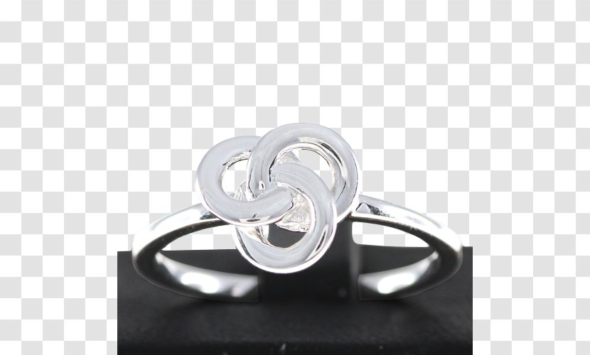 Silver Body Jewellery Gemstone - Trinity Symbol Transparent PNG