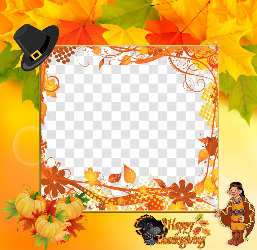 Picture Frames Thanksgiving Borders And Scrapbooking Clip Art - Molding - Thanks Giving Transparent PNG