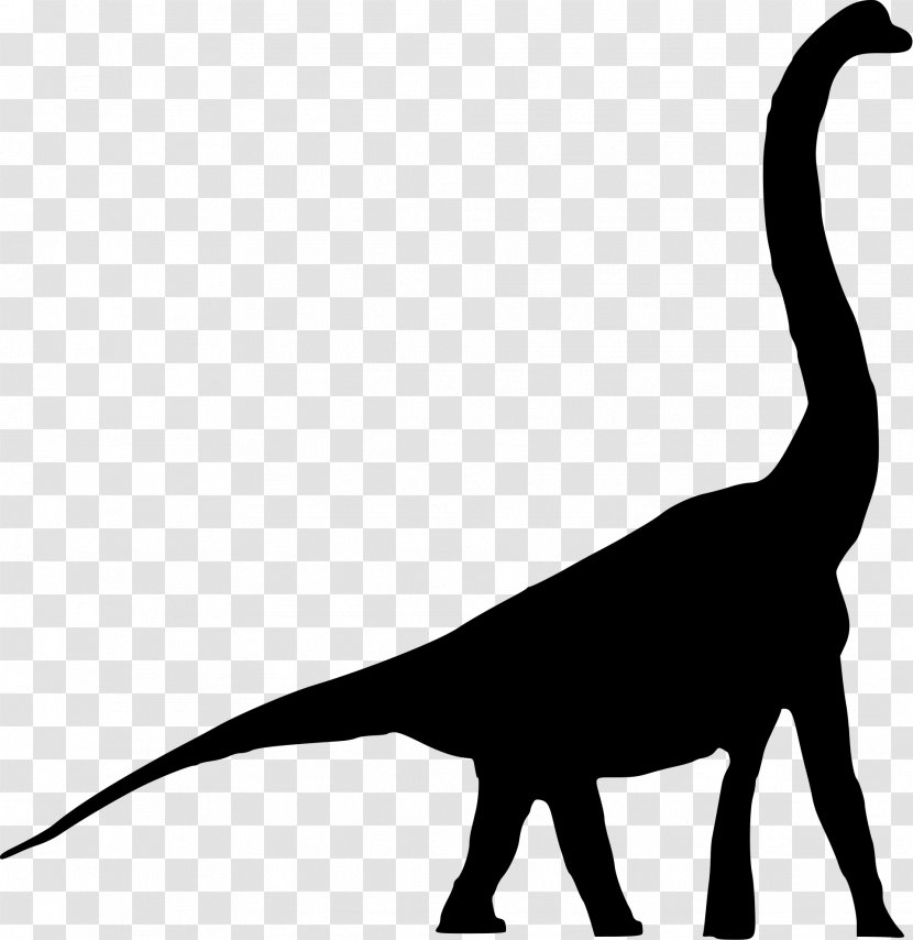 Tyrannosaurus Brachiosaurus Daanosaurus Bellusaurus Giraffatitan - Black And White Transparent PNG