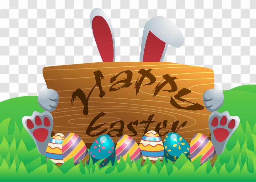 Easter Bunny Egg Euclidean Vector - Holiday - Cute Transparent PNG