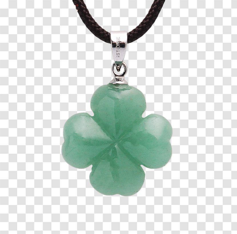 Necklace Jewellery Jade Pendant Bracelet - Stones Clover Transparent PNG