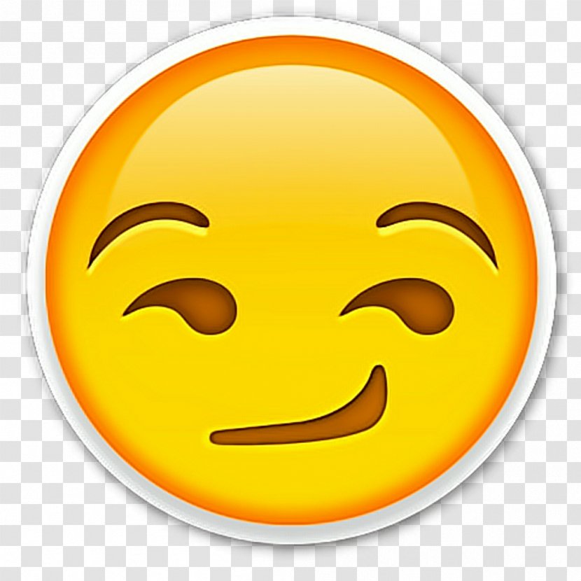 Emoji Sticker Smirk Text Messaging Emoticon - Happiness - Hike Transparent PNG