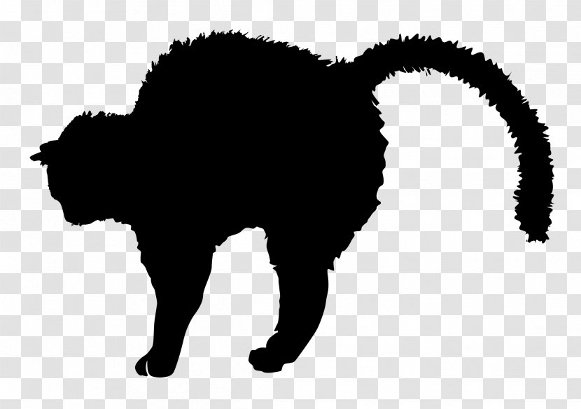 Black Cat Silhouette Kitten Clip Art - Snout Transparent PNG