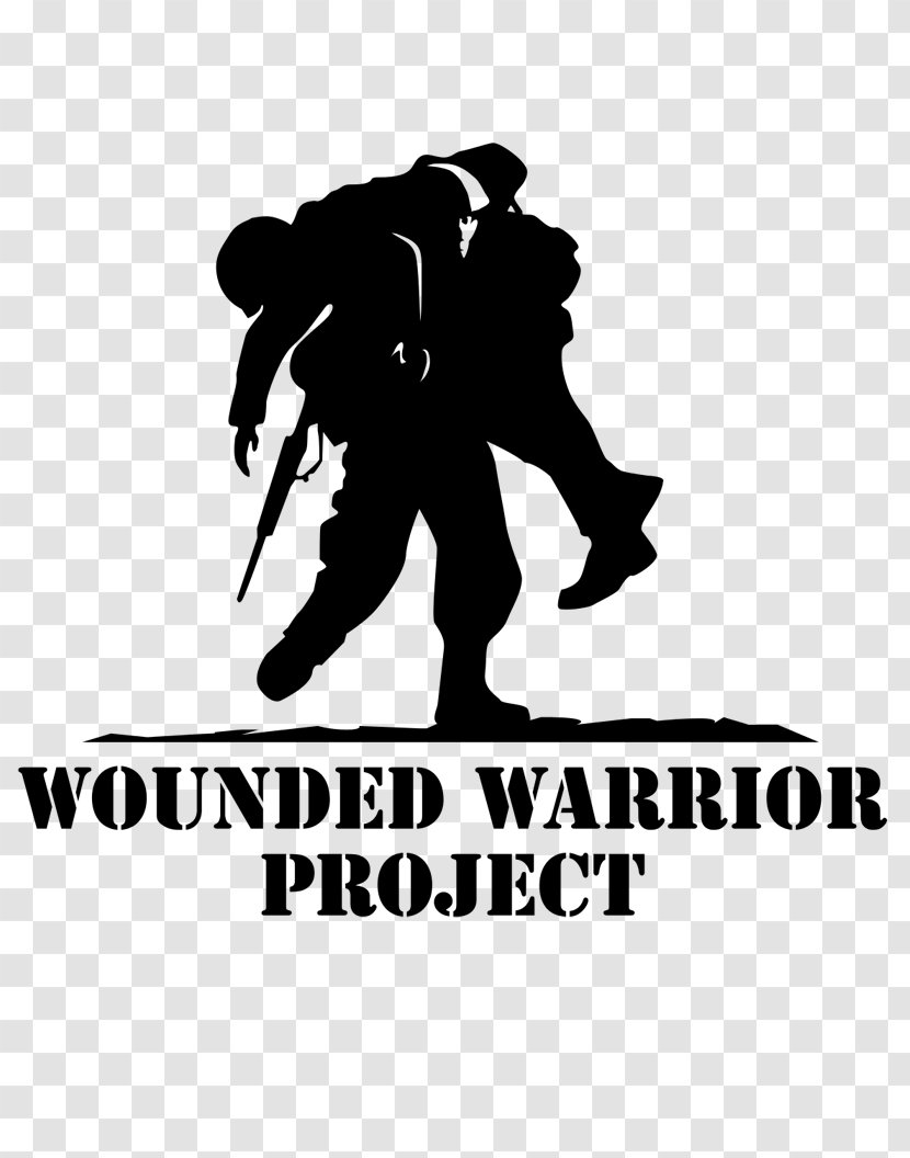 United States Wounded Warrior Project Veterans Day Organization - Black And White Transparent PNG