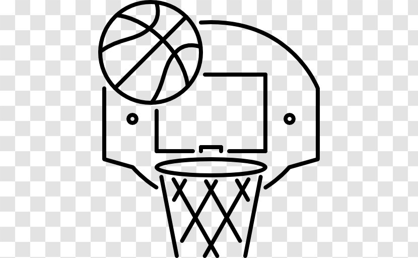 Outline Of Basketball Free Throw Sport Clip Art - White Transparent PNG