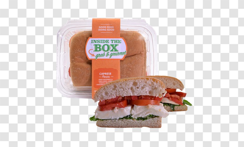 Black Forest Ham Inside The Box Cafe Sandwich Italian Cuisine - Tomato Transparent PNG