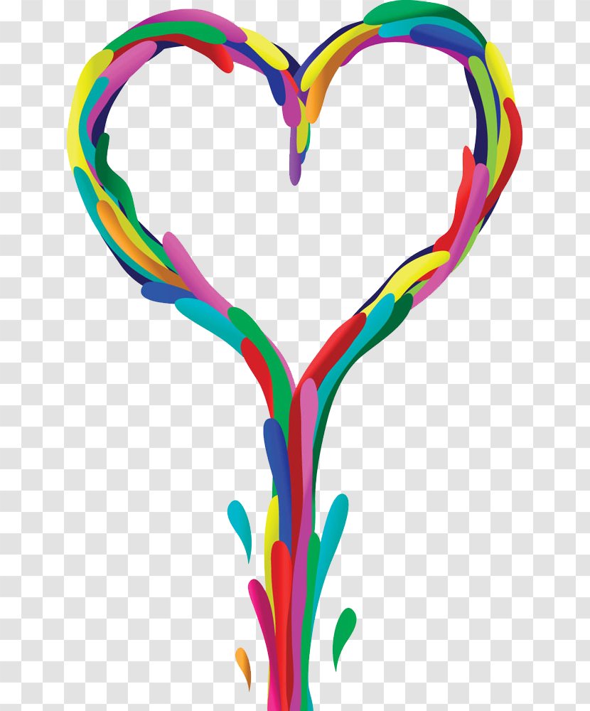 Heart Euclidean Vector Cdr - Frame - Free Color Creative Heart-shaped Pull Material Transparent PNG