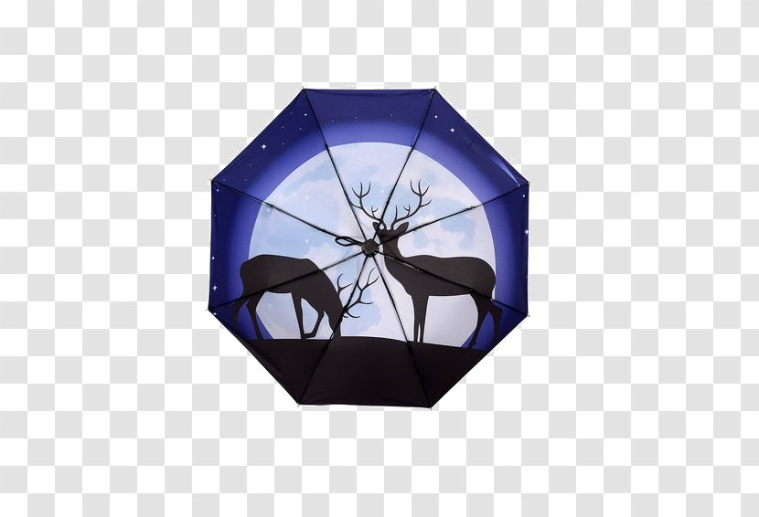 Umbrella Designer Auringonvarjo - Frame - Star Deer Parasol Transparent PNG
