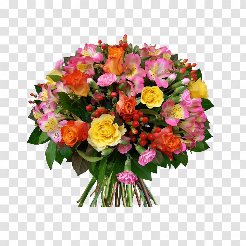 Flower Bouquet Gift Wedding Birthday - Of Flowers Transparent PNG