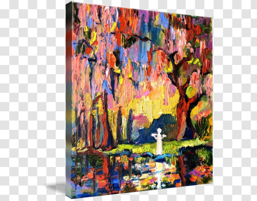 Painting Midnight In The Garden Of Good And Evil Acrylic Paint Gallery Wrap Canvas Transparent PNG