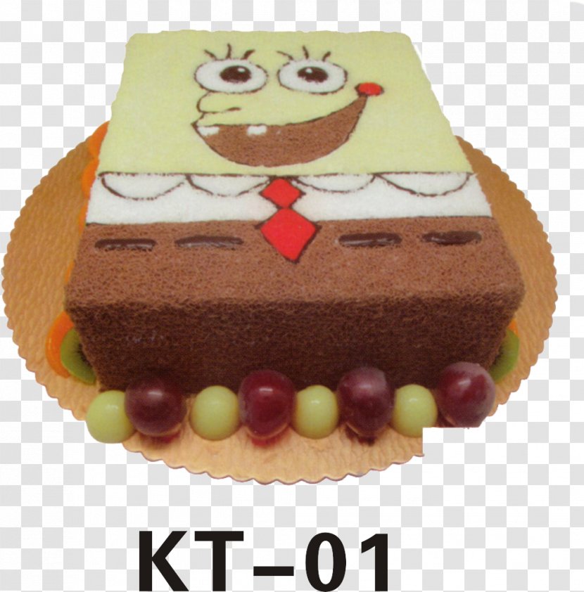 Chocolate Cake Torte Sponge - SpongeBob Transparent PNG