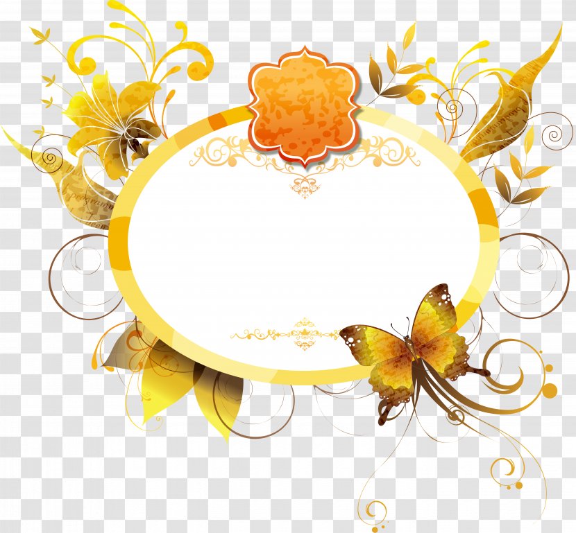 Picture Frames Poster Clip Art - Moths And Butterflies Transparent PNG