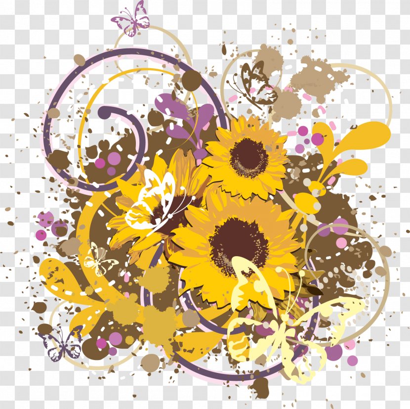 Common Sunflower - Flower Bouquet Transparent PNG