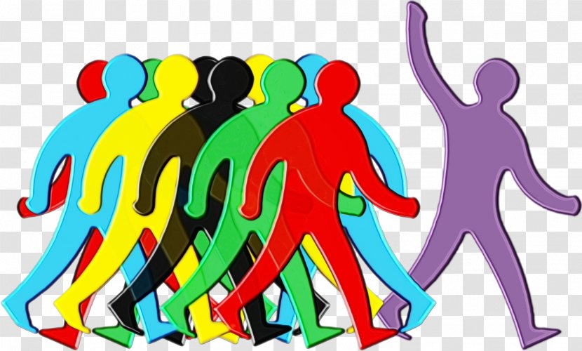 Social Group Clip Art - Watercolor - Wet Ink Transparent PNG