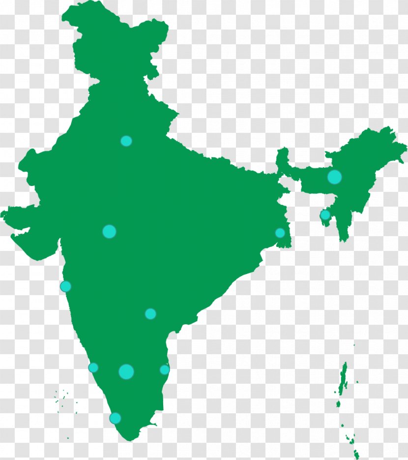 India Vector Map Transparent PNG