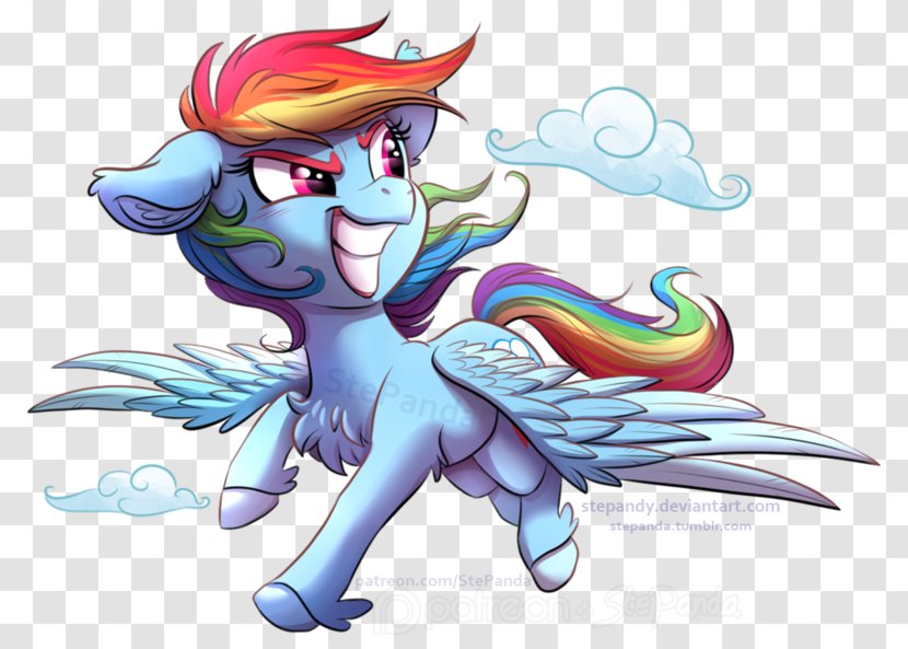 Pony Rainbow Dash Drawing Art Illustration - Flower - Little Transparent PNG