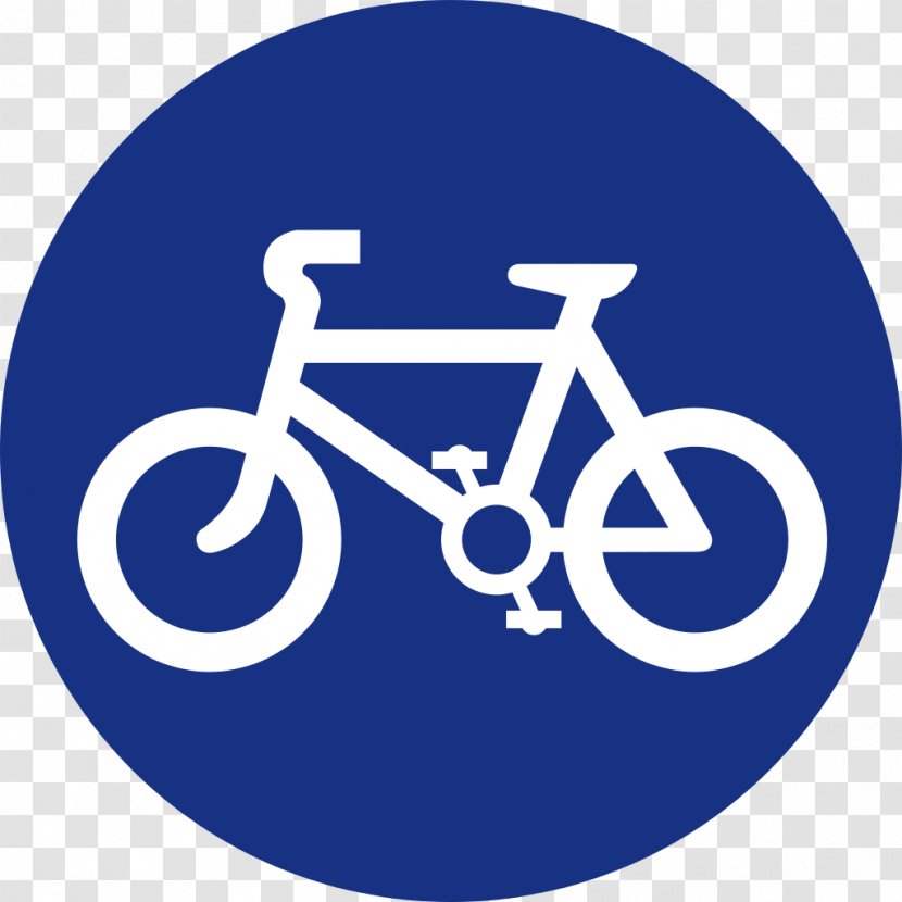 Segregated Cycle Facilities Bicycle Signs Cycling Lane - Blue Transparent PNG