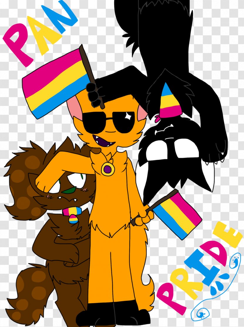 Clip Art Vertebrate Illustration Character Fiction - Yellow - Pan Pride Transparent PNG
