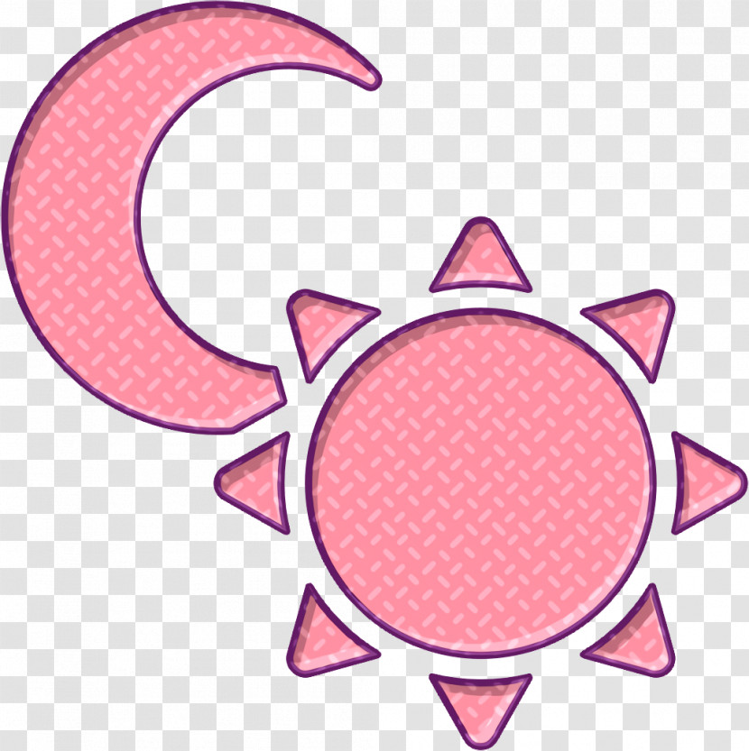 Moon Icon Half Moon And Sun Icon Nature Icon Transparent PNG