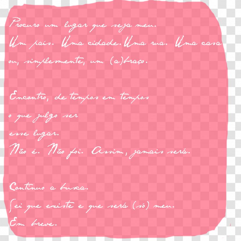 Handwriting Pink M Line Font - Magenta Transparent PNG