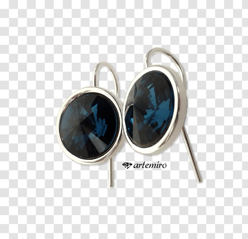 Earring Swarovski AG Silver Turquoise SWAROVSKI ELEMENTS - Rivoli Via Piol 46d - Bicone Transparent PNG